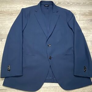 Sene‎ Blazer Mens 40R Navy Blue Performance Stretch Two Button Sport Coat